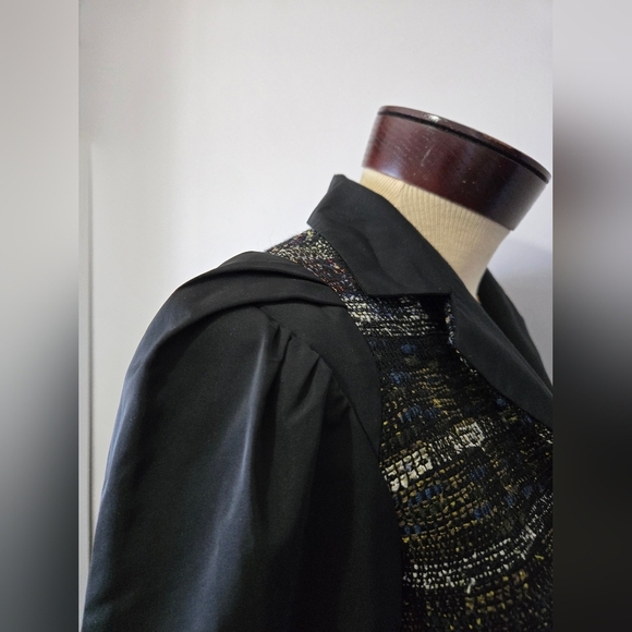 LIDA BADAY Designer Wool Tweed And Silk Jacket/ Blazer. Multicolour Knit. Size 2 - Picture 6 of 16